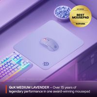 SteelSeries - QcK Cloth Gaming Mouse Pad (Medium) - Lavender - Angle