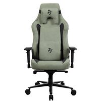 Arozzi - Vernazza Series Top-Tier Premium XL Supersoft Upholstery Fabric Gaming Chair - Forest - Angle