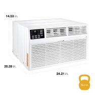 Whirlpool - 14,000 BTU 230V Through the Wall Air Conditioner - White - Angle
