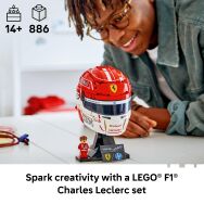 LEGO - Editions Scuderia Ferrari HP Charles Leclerc Helmet 43014 - Angle