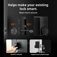 SwitchBot - Smart Lock Pro – Keyless Entry Door Lock, Fits Existing Deadbolts, Add Hub2 for Matte... - Angle