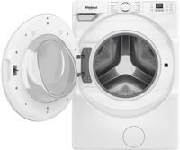 Whirlpool - 4.5 Cu. Ft. High Efficiency Front Load Washer with Tumble Fresh Option - White - Angle