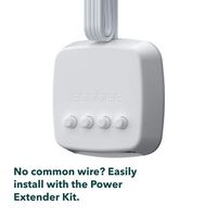 ecobee Power Extender Kit (PEK) – C-wire adapter for ecobee Smart Thermostats - White - Angle