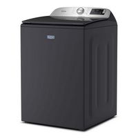Maytag - 5.2 Cu. Ft. Smart Top Load Washer with Pet Pro - Midnight Steel - Angle