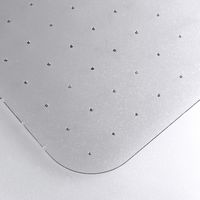 Floortex - Premium Lipped Vinyl Chair Mat for Low Pile Carpet 45 x 53 inches - Clear - Angle