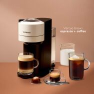 Nespresso - Vertuo Next Premium Coffee and Espresso Maker with Aeroccino3 Milk Frother in Black -... - Angle