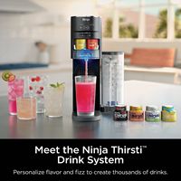 Ninja - Thirsti Sparkling & Still Drink System, Personalize Flavor & Size with Bonus Water Reserv... - Angle