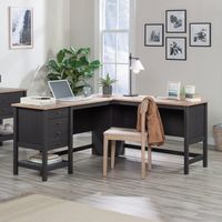 Sauder - Cottage Road L Desk - Raven Oak - Angle