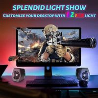 Edifier - G2000 2.0 Bluetooth Gaming Speakers with RGB Lighting (2-Piece) - Black - Angle