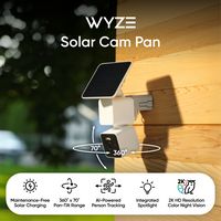 Wyze - Solar Cam Pan - White - Angle