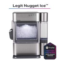 GE Profile - Opal 2.0 Ultra Nugget Ice Maker with Side Tank and Scale Inhibiting Filter - Stainle... - Angle