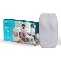 Homedics - Slim Profile Modern Massage Cushion with Heat - Gray - Angle