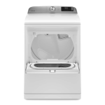 Maytag - 7.4 Cu. Ft. Smart Gas Dryer with Steam and Extra Power Button - White - Angle