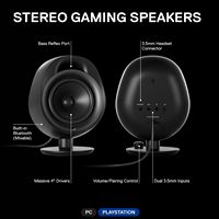 SteelSeries - Arena 3 Bluetooth Gaming Speakers with Polished 4