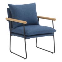 OSP Home Furnishings - Dutton Armchair - Navy - Angle