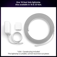 Philips - Hue Solo lightstrip 3m (10ft) - White and Color Ambiance - Angle