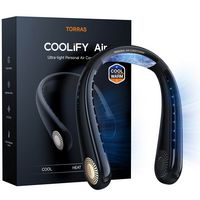 TORRAS - COOLiFY Air Neck Air Conditioner 5000mAh - Golden Black - Angle