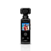 Minolta - MN4KP1 4K Video 16.0-Megapixel Waterproof Camcorder Bundle - Black - Angle