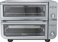 Ninja - Double Oven Pro Smart XL Countertop Oven & Air Fryer - Stainless Steel - Angle