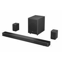 Hisense - 5.1.2 CH AX Series Dolby ATMOS  Soundbar with Wireless Rear Satellite Speakers & Wirele... - Angle
