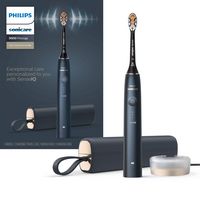 Philips Sonicare - 9900 Prestige Rechargeable Electric Toothbrush with SenseIQ - Midnight - Angle