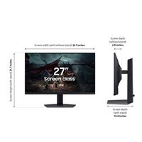 Samsung - 27” Odyssey G50D QHD IPS 180Hz 1ms AMD FreeSync and G-Sync Compatible Gaming Monitor wi... - Angle