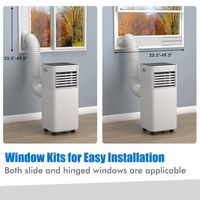 Costway 5000 BTU Portable Air Conditioner Cools up to 230 sq.ft 3-in-1 Air Cooler w/Dehumidifier ... - Angle