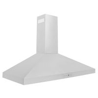 ZLINE - 42 inches - Externally Vented - Wall Range Hood - Brushed Stainless Steel - Angle