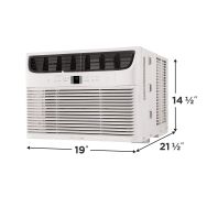 Frigidaire - 115V 10,000 BTU 450 Sq. Ft. Smart Window Air Conditioner with Remote - White - Angle