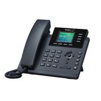 Ooma - Yealink T34W Wi-Fi IP Phone - Black - Angle