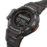 Casio - G-Shock Move 52mm Heart Rate + GPS Solar Assist Resin Strap Smartwatch - Black - Angle