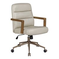 OSP Home Furnishings - Henfield Office Chair - Taupe - Angle