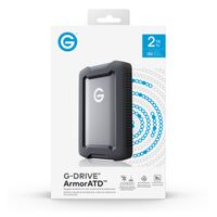 G-DRIVE - ArmorATD 2TB External USB-C Portable Hard Drive - Space Gray - Angle