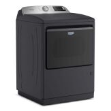 Maytag - 7.4 Cu. Ft. Pet Pro Top Load Gas Dryer with Extra Power and Sanitize Cycle - Midnight Steel - Angle