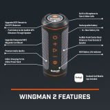 Bushnell - Wingman 2 Golf GPS Bluetooth Speaker - Black - Angle