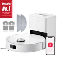 Roborock - Q10 Series Robot Vacuum & Mop w/Vibrating & Liftable Mop, Self-Empty Dock, Anti-Tangle... - Angle