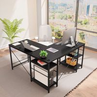 Bestier - L-Shaped Gaming Desk - 55