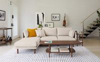 Burrow - Modern Field 2-Seat Sofa - Oatmeal - Angle