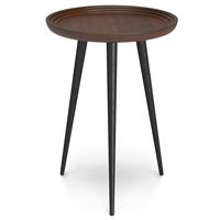 Simpli Home - Clairmont Round Side Table - Cognac - Angle