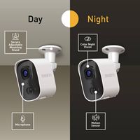 Swann - EVO 2K WiFi Security Camera, Weatherproof Outdoor, Color Night Vision, Motion Detect, Two... - Angle