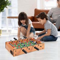 Costway - 20'' Foosball Table Competition Game Soccer Arcade Sized Football Sports Indoor - Multi... - Angle