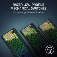 Razer - BlackWidow V4 Low-profile HyperSpeed Wireless TKL Mechanical Orange Tactile Switch Gaming... - Angle
