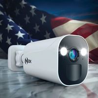 Night Owl - Indoor/Outdoor Wire Free 2K Security Camera with 2-Way Audio - White - Angle