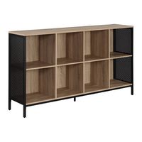 OSP Home Furnishings - Ace 8 Cube Bookcase/Storage - River Oak - Angle