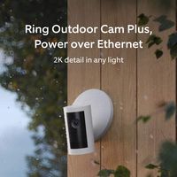 Outdoor Cam Plus, Power over Ethernet with Wide-Angle 2K Video, Ring Vision and Low-Light Sight f... - Angle