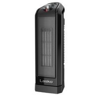 Lasko - 1500-Watt Portable Ceramic Heater for Tabletop or Floor - Black - Angle