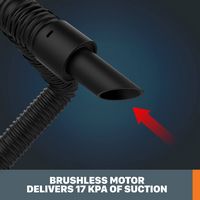 WORX - Nitro 20V 2.1 Gal Cordless Wet/Dry Vacuum (1 x 4.0 Ah Battery and 1 x Charger Included) - ... - Angle