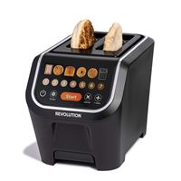 Revolution Cooking - InstaGLO R90 Smart Digital Touchscreen Toaster - Matte black - Angle