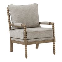 OSP Home Furnishings - Fletcher Spindle Chair - Fog - Angle