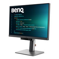 BenQ - RD240Q 24.1” IPS LED 16:10 WQXGA Advanced Coding Mode Programming Monitor (HDMI/DP/USB-C 9... - Angle